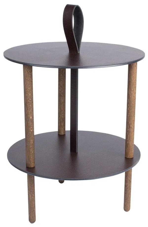 Măsuță auxiliară rotundă ø 38 cm Strap S Bull – LIND DNA