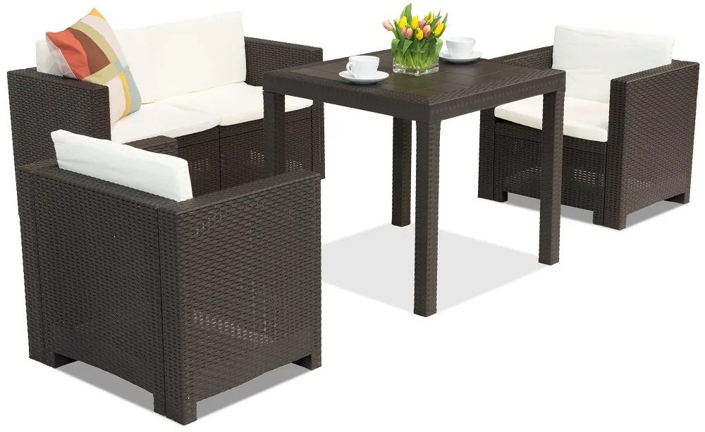 Mobilier de exterior din technorattan Colorado Dallas Apetito 4 maro Bica