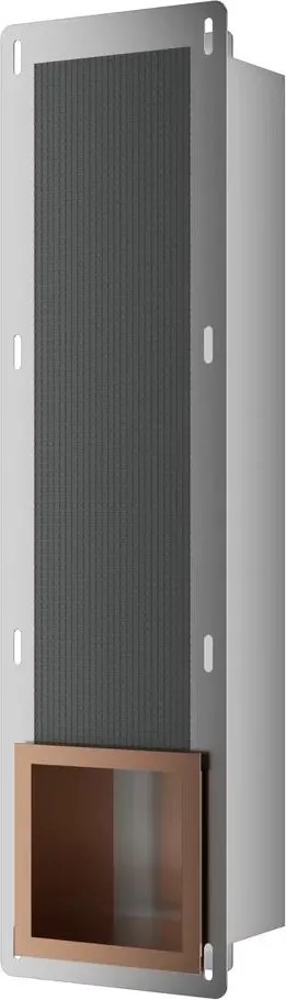Raft incastrat pentru hartie igienica Balneo Wall Box Paper 3 cupru periat