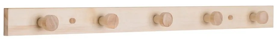 Cuier de perete în culoare naturală din lemn masiv de plop Abano – House Nordic