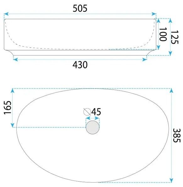 Lavoar pe blat SABINA 50