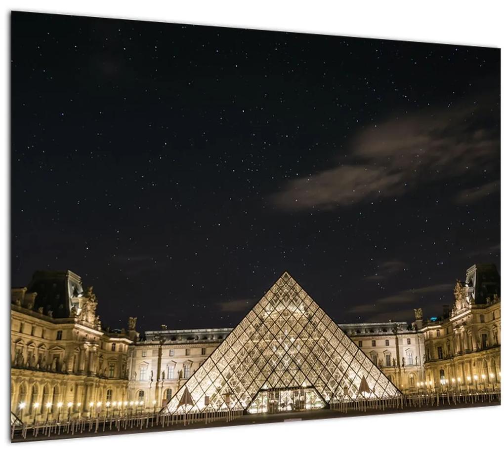 Tablou - Louvre nocturn (70x50 cm), în 40 de alte dimensiuni noi