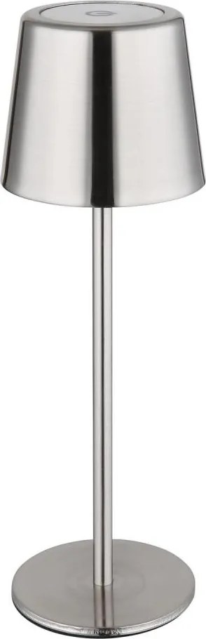 Globo 58482N-LED Lampă de birou VANCOUVER, cu control tactil, reglabilă, reîncărcabilă, 2W/3,7V 2200mAh, crom lucios