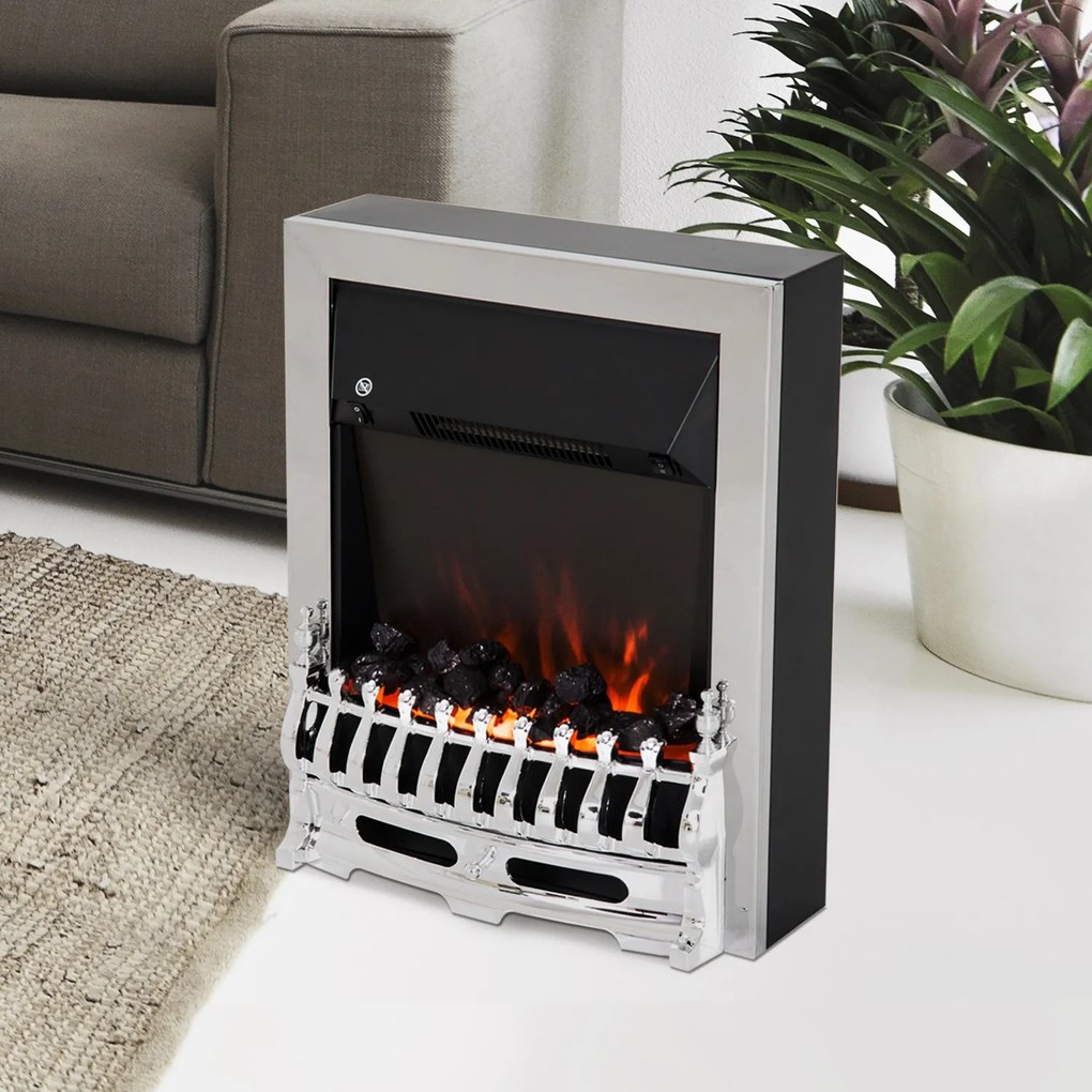 Semineu electric 1000-2000 W Argintiu