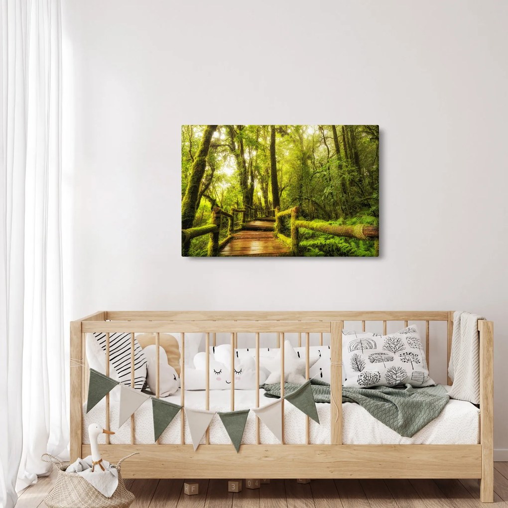 Tablou junglei cu mușchi (90x60 cm)