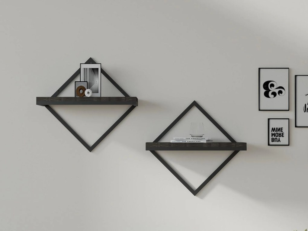 Set 2buc. rafturi Pemapi (antracit) . 1095879