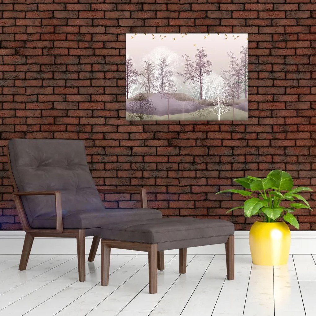 Tablou cu pădure (70x50 cm)