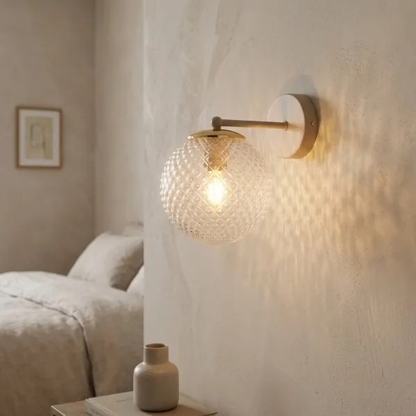Brilagi - Lampă de perete STELLA 1xE27/60W/230V bej/auriu