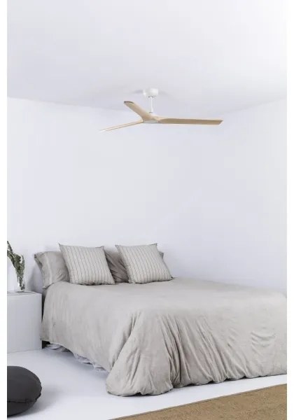 FARO 33810WT - Ventilator tavan HEYWOOD L lemn/alb pr. 132 cm WT + DO