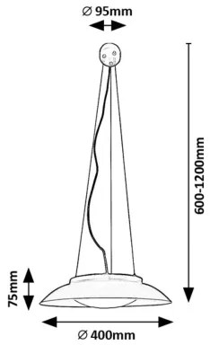 Lustră LED pe cablu Rabalux 72134 HAFSA LED/24W/230V 3000K