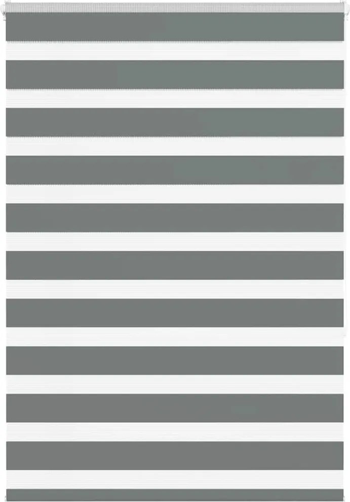 vidaXL Jaluzea tip zebra gri închis lățime țesătură 95,9 cm poliester