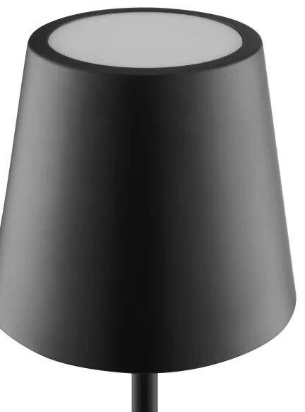 Brilliant - Lampă de masă LED ELORA, tactilă, reglabilă, reîncărcabilă, LED/2,5W/5V 2700K IP44 negru