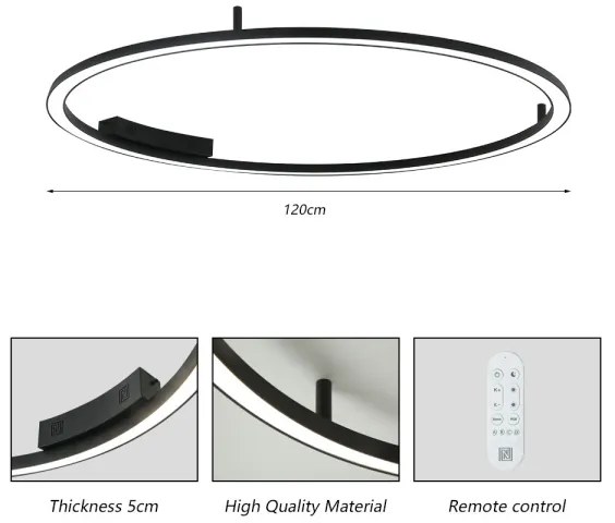Plafonieră LED dimabilă Immax NEO 07246-120 FINO LED/72W/230V 120cm Tuya + telecomandă