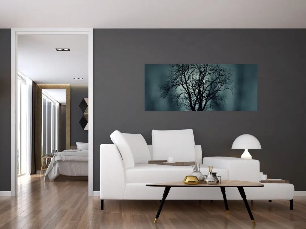Tablou copaci în eclipsă (120x50 cm)