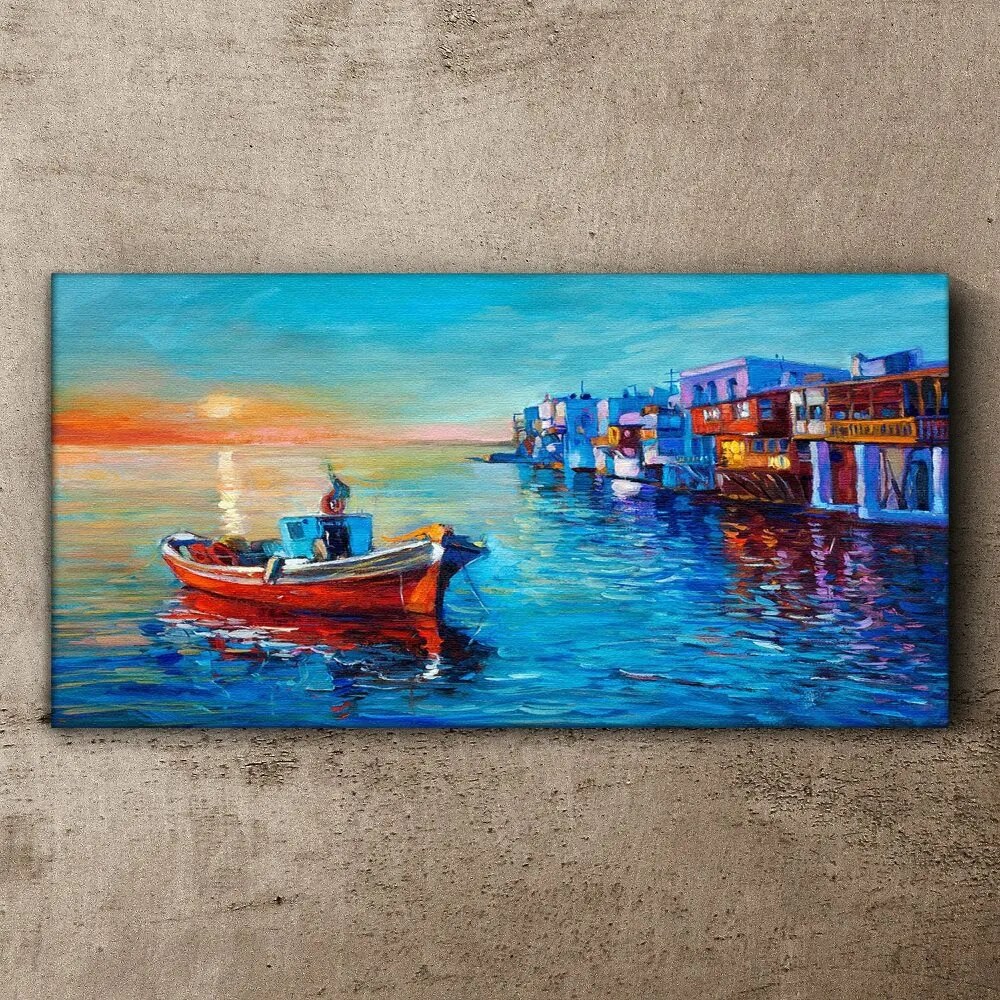 Tablou canvas apus de soare de mare