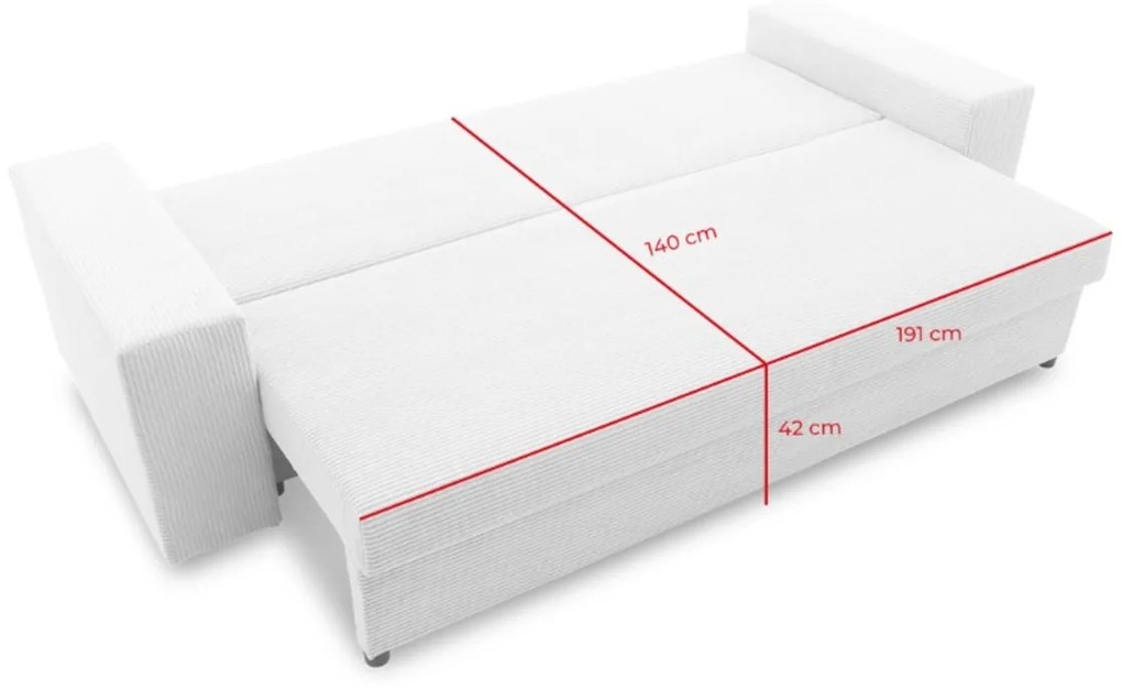 Supermobel Canapea extensibilă VALOR, 238x75x92, poso 05