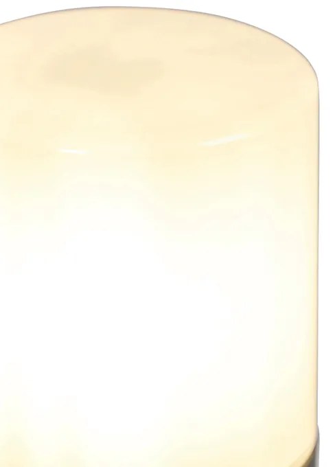 Lampă de exterior cu picior negru cu abajur opalescent alb 30 cm IP44 - Odense