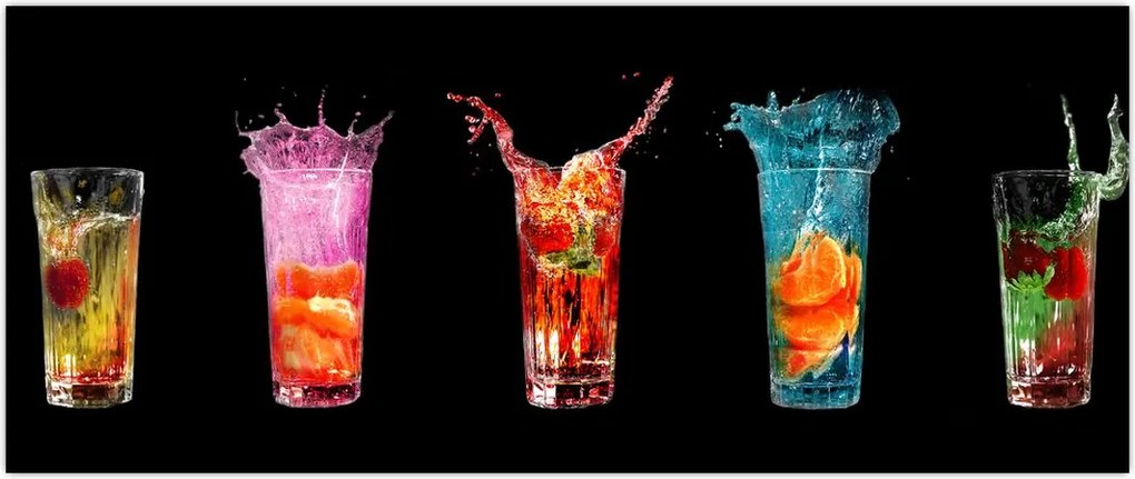 Tablou cu băuturi (120x50 cm)