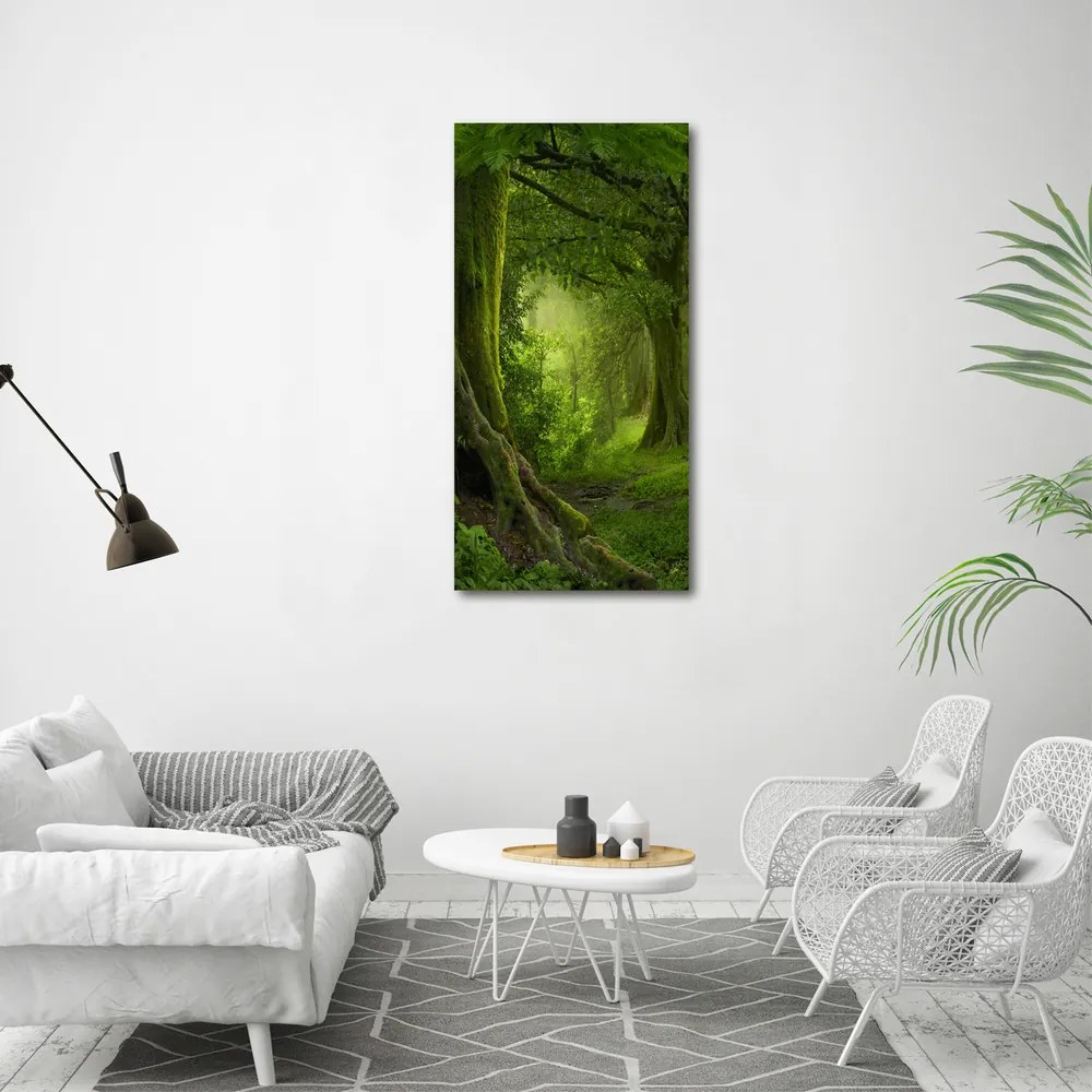 Tablou pe pe sticlă Jungla tropicala