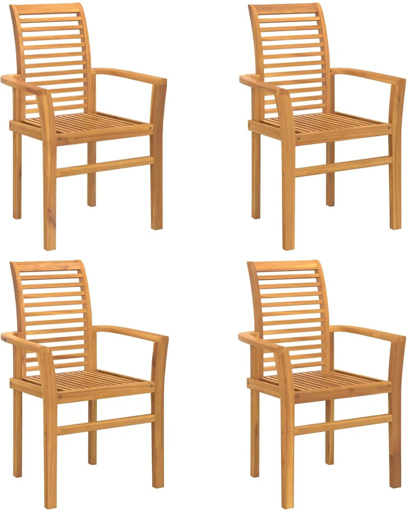 vidaXL Scaun de sufragerie 4 pcs Maro 62 x 55 x 94 cm