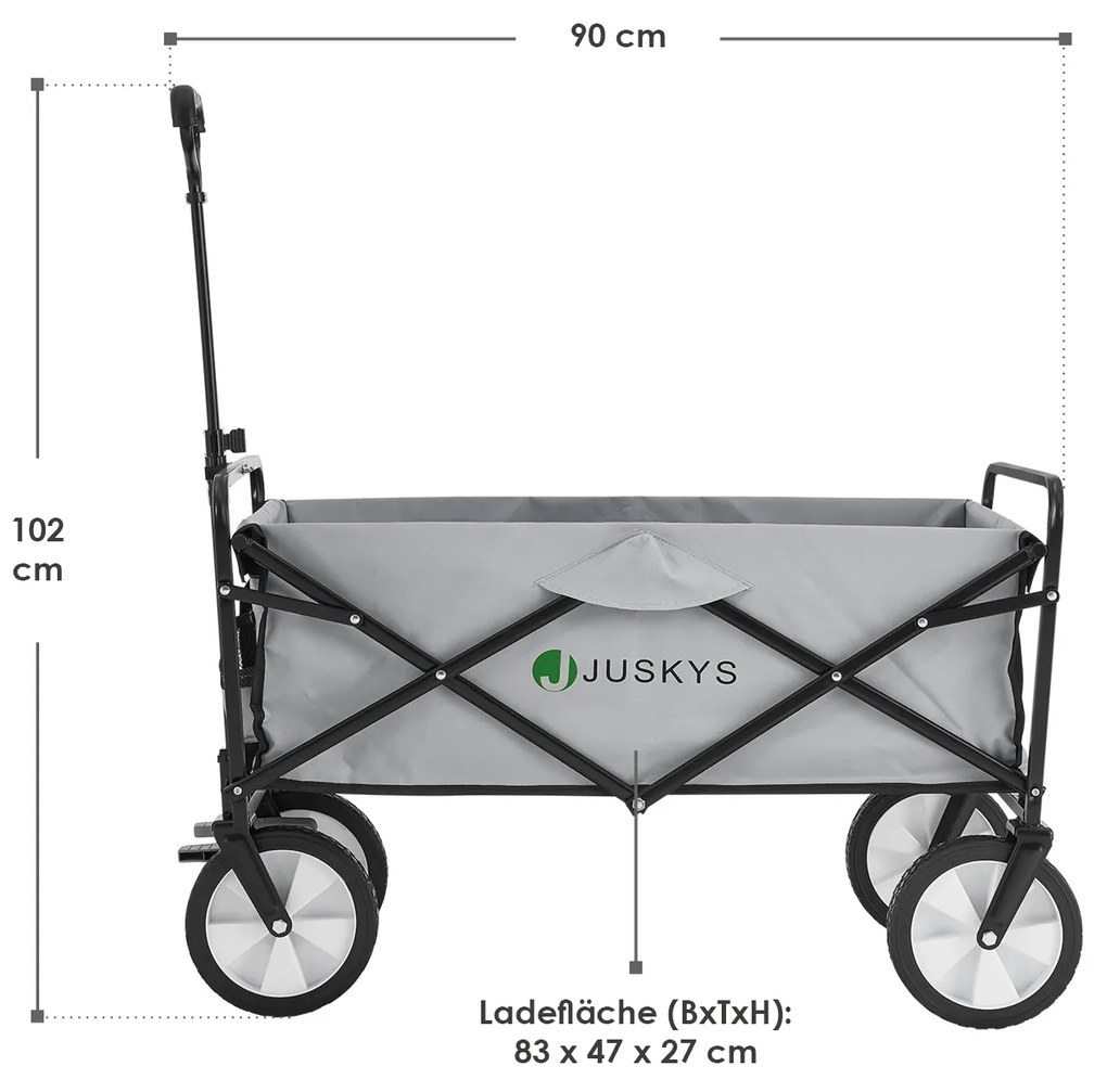 Cărucior de mână gri deschis