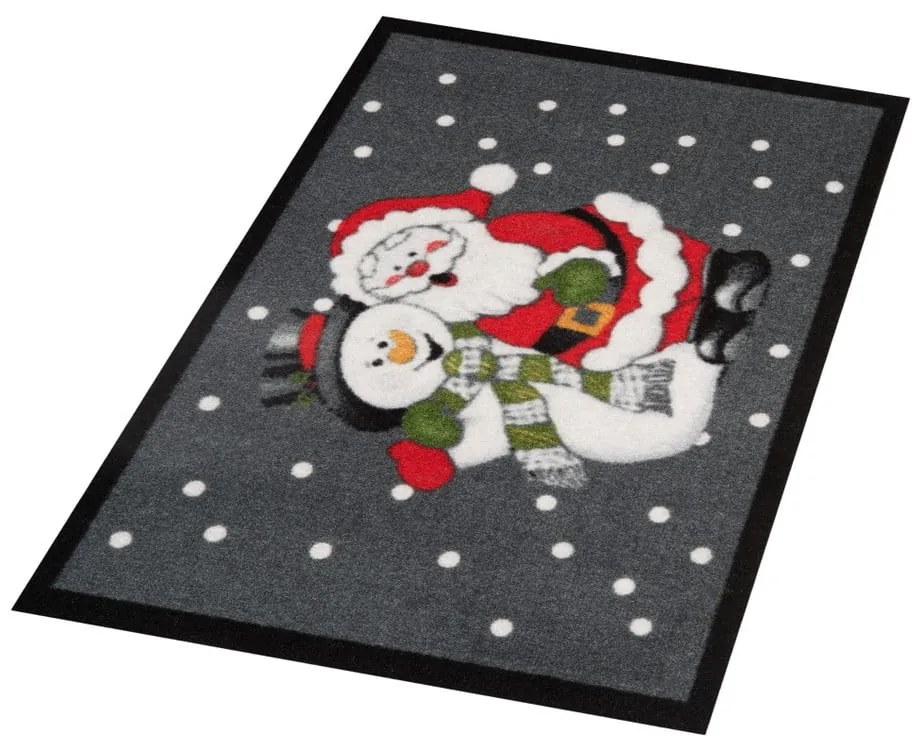 Covoraș intrare Hanse Home Santa and Snowman, 40x60 cm