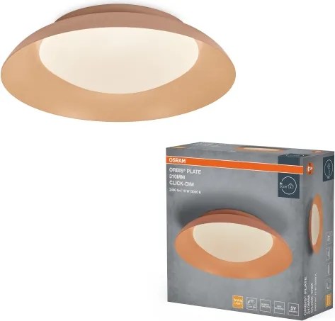 Osram -LED Lampă de tavan dimabilă PLATE LED/19W/230V Ø 31 cm roz