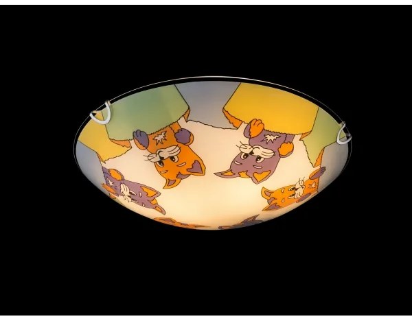 Globo 40606 - Plafonieră copii KIDDY 2xE27ILLU/60W/230V