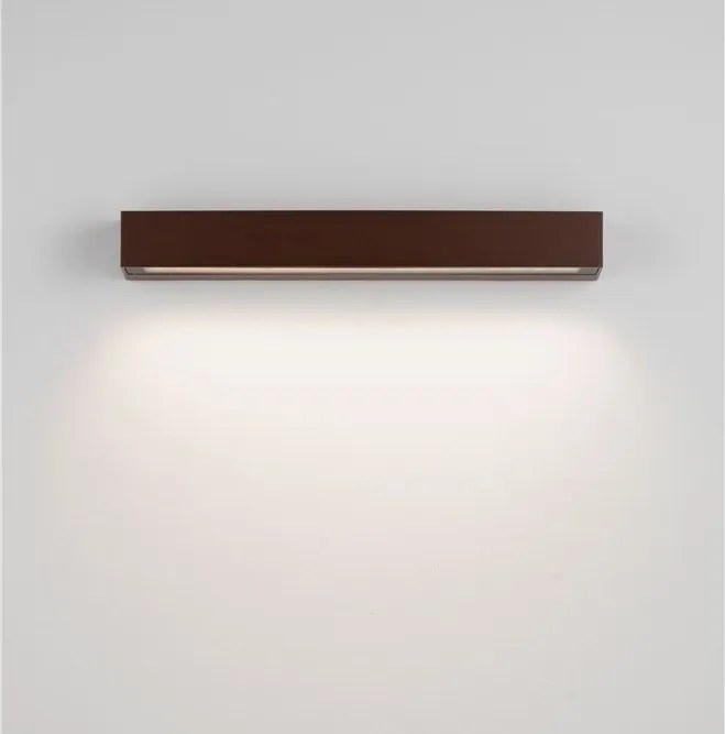 Aplica exterior corten liniara 50cm IP65 LED CCT PRISMATIC