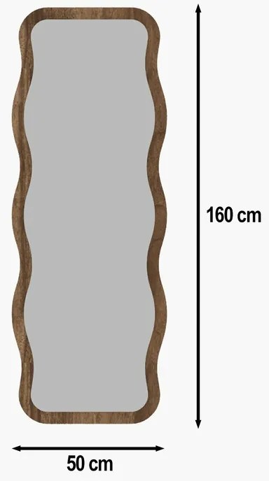 Oglinda Aror Walnut 50 x 160 cm