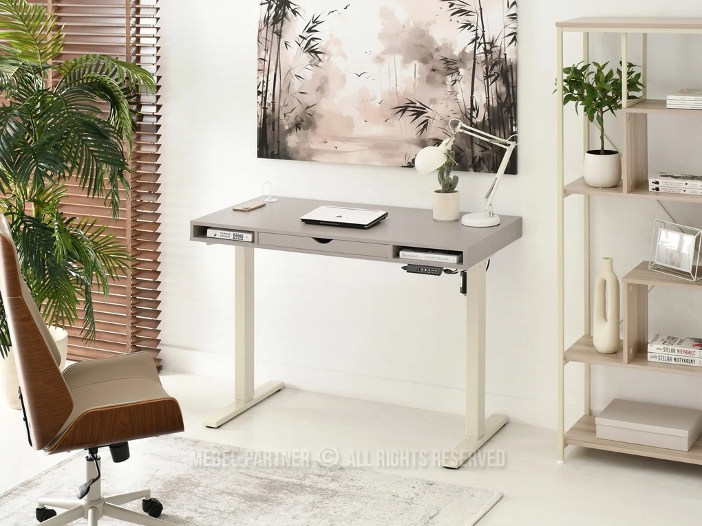 Masă PC Osto 120 (bej + crem). Promo -7%. 1109825