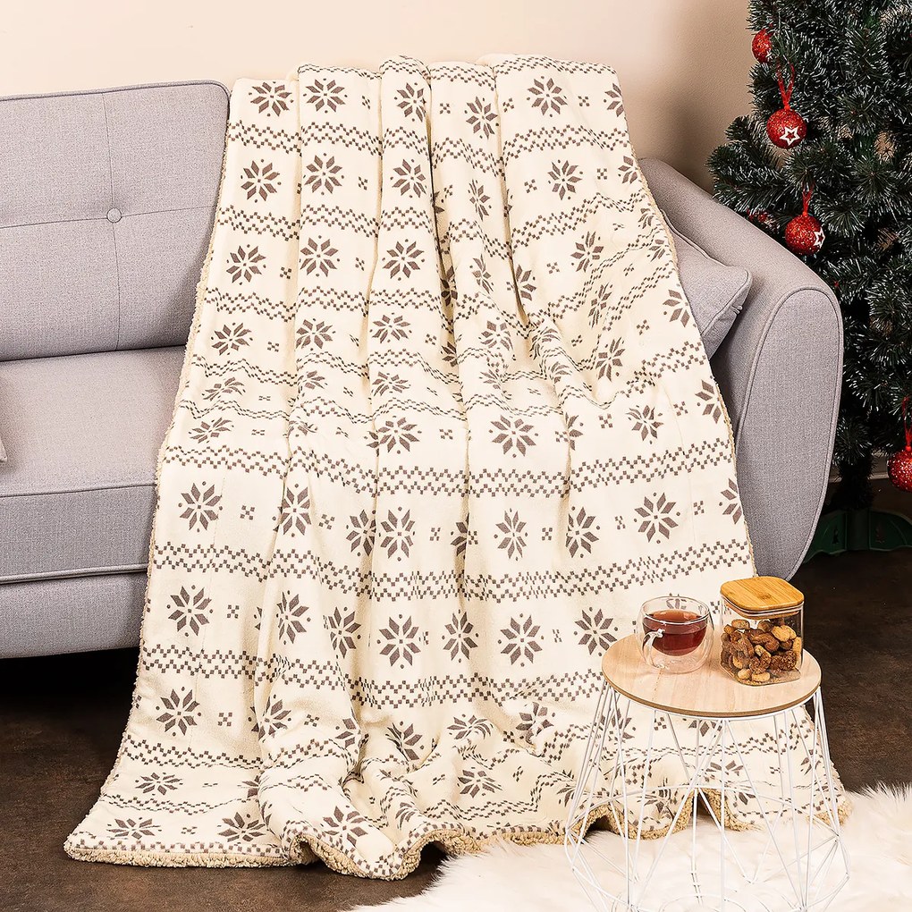 Pătură din blăniță 4Home Nordic bej, 150 x 200 cm