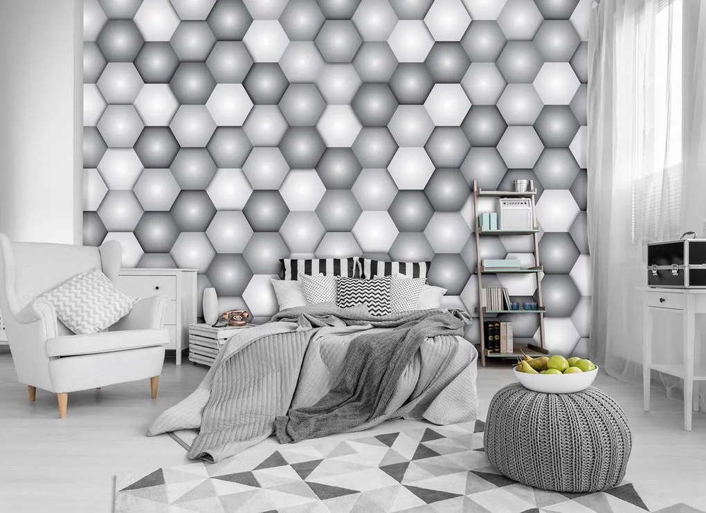 Fototapet - Hexagoane (152,5x104 cm)