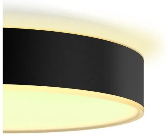 Philips Plafonieră LED reglabilă Hue ENRAVE M, 19,2 W, 230 V, neagră, cu telecomandă