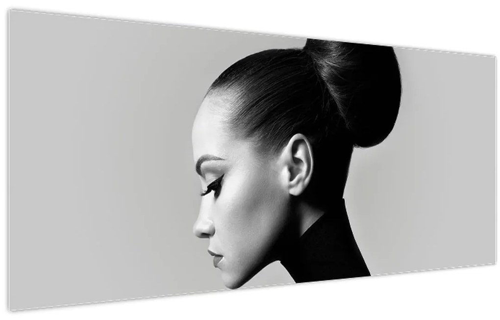 Tablou - Profilui femeii frumoase (120x50 cm)