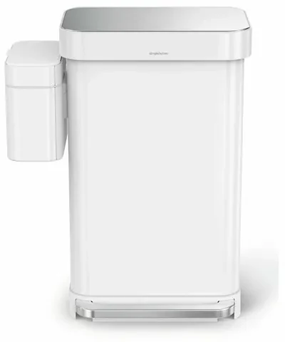 Coș de gunoi compostabil Simplehuman 4 l, alb