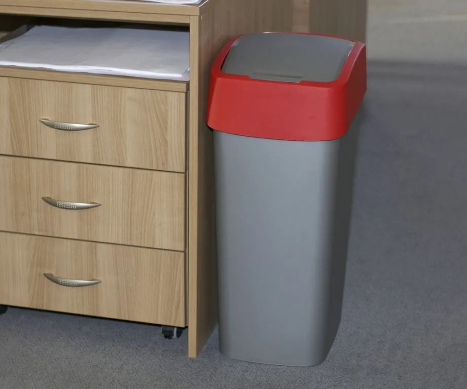 Coș de gunoi FLIPBIN 25l, CURVER, roșu