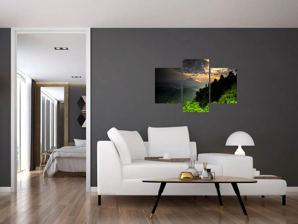 Tablou - peisaj montan verde (90x60 cm)