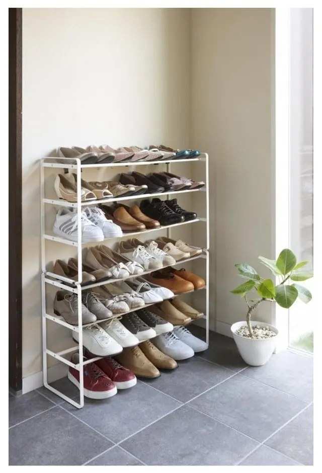 Pantofar ajustabil cu 3 etaje YAMAZAKI Maebashi, alb