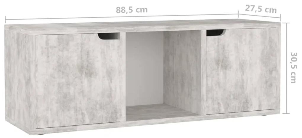 Comoda TV, beton, 88,5x27,5x30,5 cm, PAL 1, Beton