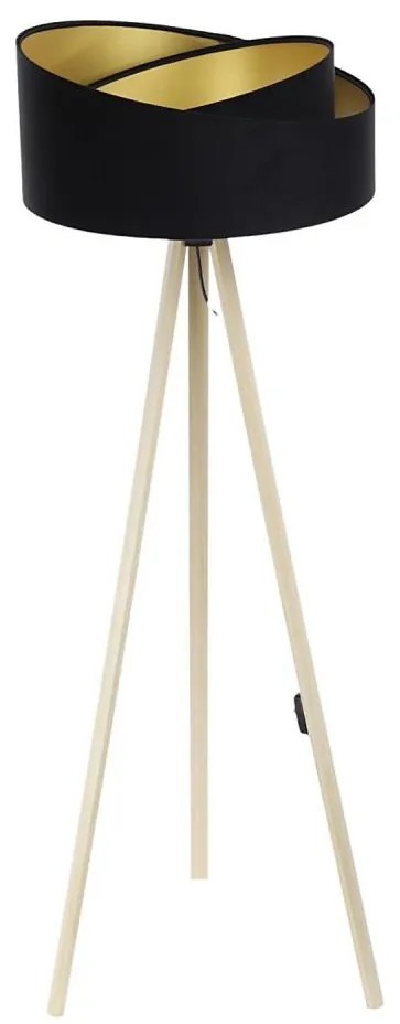 Lampadar GALAXY 1xE27/60W/230V negru/bej