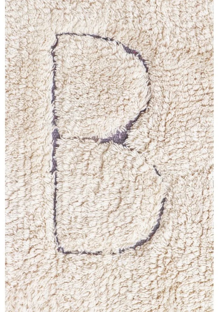 Covor pentru copii crem lavabil/țesut manual din bumbac 120x160 cm ABC – Lorena Canals