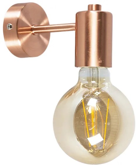 Lampă de perete inteligentă Art Deco din cupru cu bec WiFi G95 - Facil