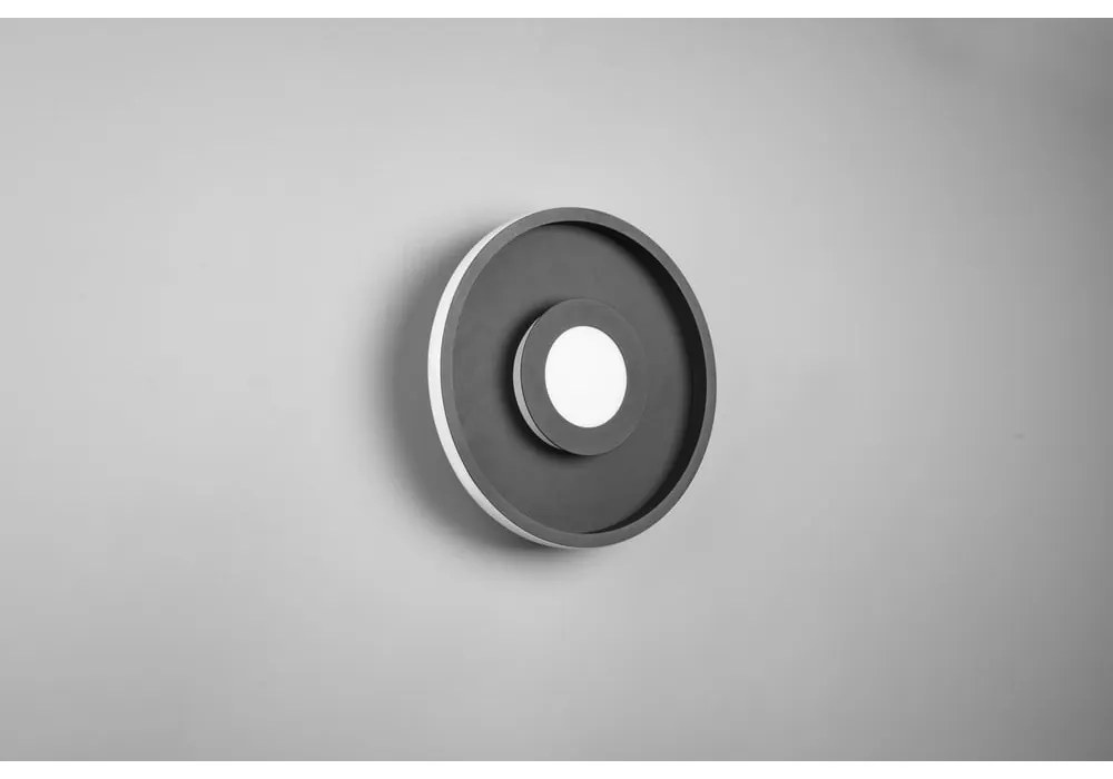 Plafonieră negru-mat LED din metal ø 30 cm Ascari – Trio