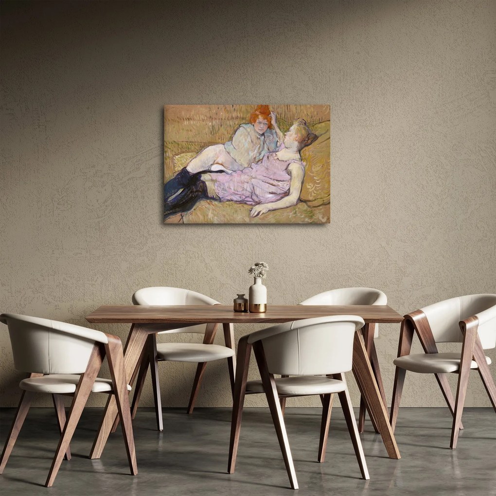 Tablou - Henri de Toulouse-Lautrec, The Sofa, reproducere (70x50 cm)