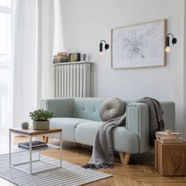 Aplică LOPPE 1xE27/60W/230V neagră