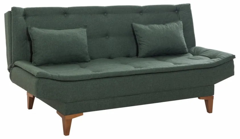 Canapea 3 Locuri, Lemn Solid, Santo, Verde