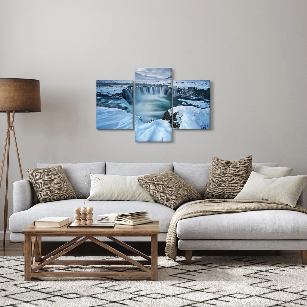 Tablou - Cascadele zeilor, Islanda (90x60 cm)