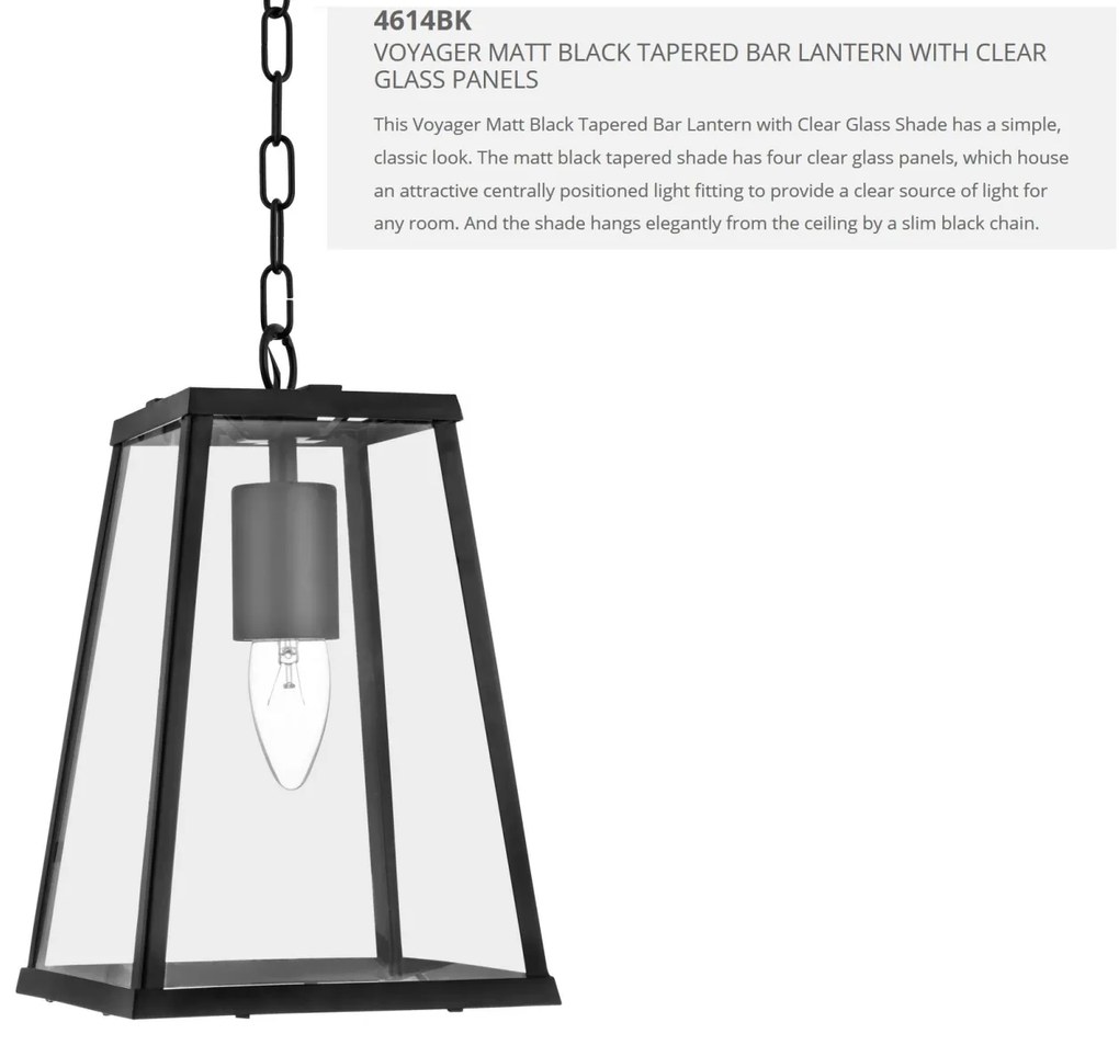 Pendul stil traditional Voyager negru 4614BK SRT