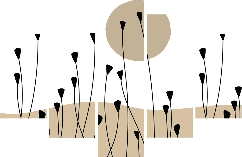 Tablou - Pajiște grafică N⁰2 (150x105 cm)